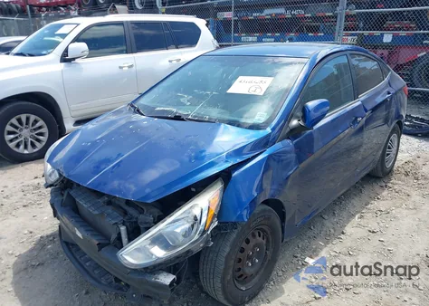 2015 Hyundai Accent Gls from USA, damaged, VIN KMHCT4AE2FU797080